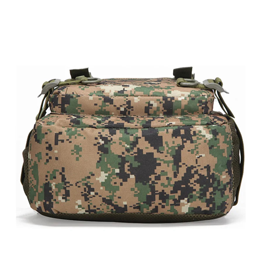 20L mini backpack suitable for outdoor camping and hiking, equipped with multiple compartments and pockets
