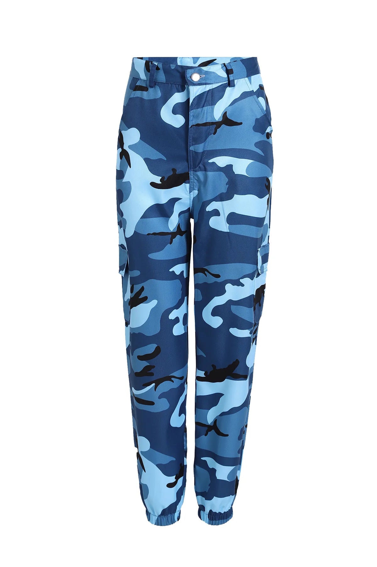 Womens Camo Cargo Trousers Casual Pants Ladies Military Army Combat Camouflage Pant