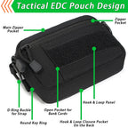 Tactical Crossbody EDC Pouch Compact Molle Waist Pack & Shoulder Bag 600D Nylon Organizer for Daily Essentials & Gadgets