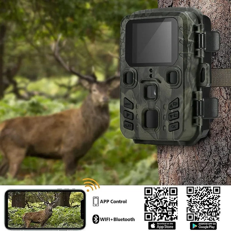 Suntekcam 20MP 1080P Wireless Hunting Camera Trail Outdoor Night Vision Waterproof IP65 Photo Trap Mini301 for Wildlife