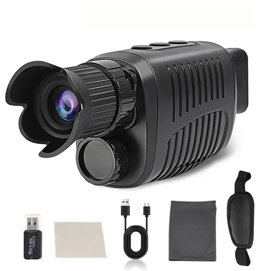 For Long Range Hunting A Digital Monocular Night Vision With Infrared Optical 5X Zoom And 300M Photo Telescope Monocle Device