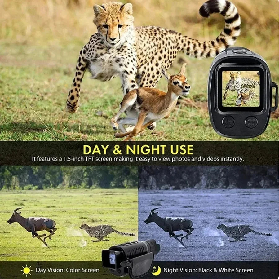 For Long Range Hunting A Digital Monocular Night Vision With Infrared Optical 5X Zoom And 300M Photo Telescope Monocle Device