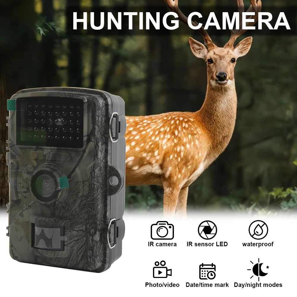 HD Infrared Night Vision Trail Camera 2.0inch TFT Display 1920x1080P IP66 Waterproof for Outdoor Wildlife Hunting